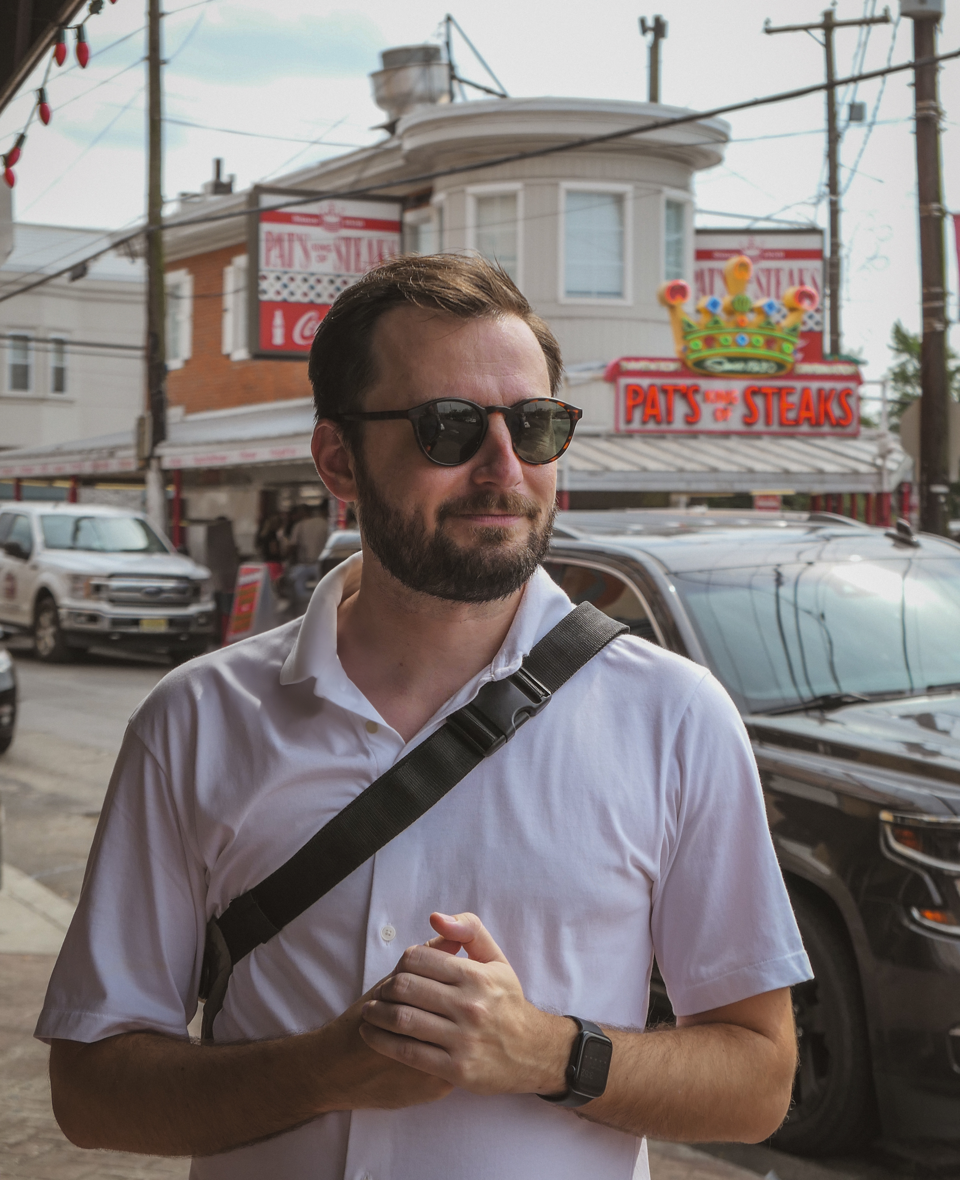 Marshall Schurtz at Pat's Steaks - Tour Guide